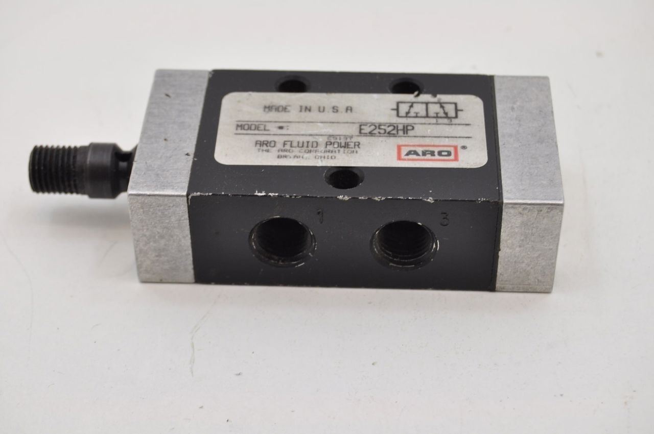 ARO E252HP 2 Position 3 Way Side Ported 1/4" Port Pneumatic Valve