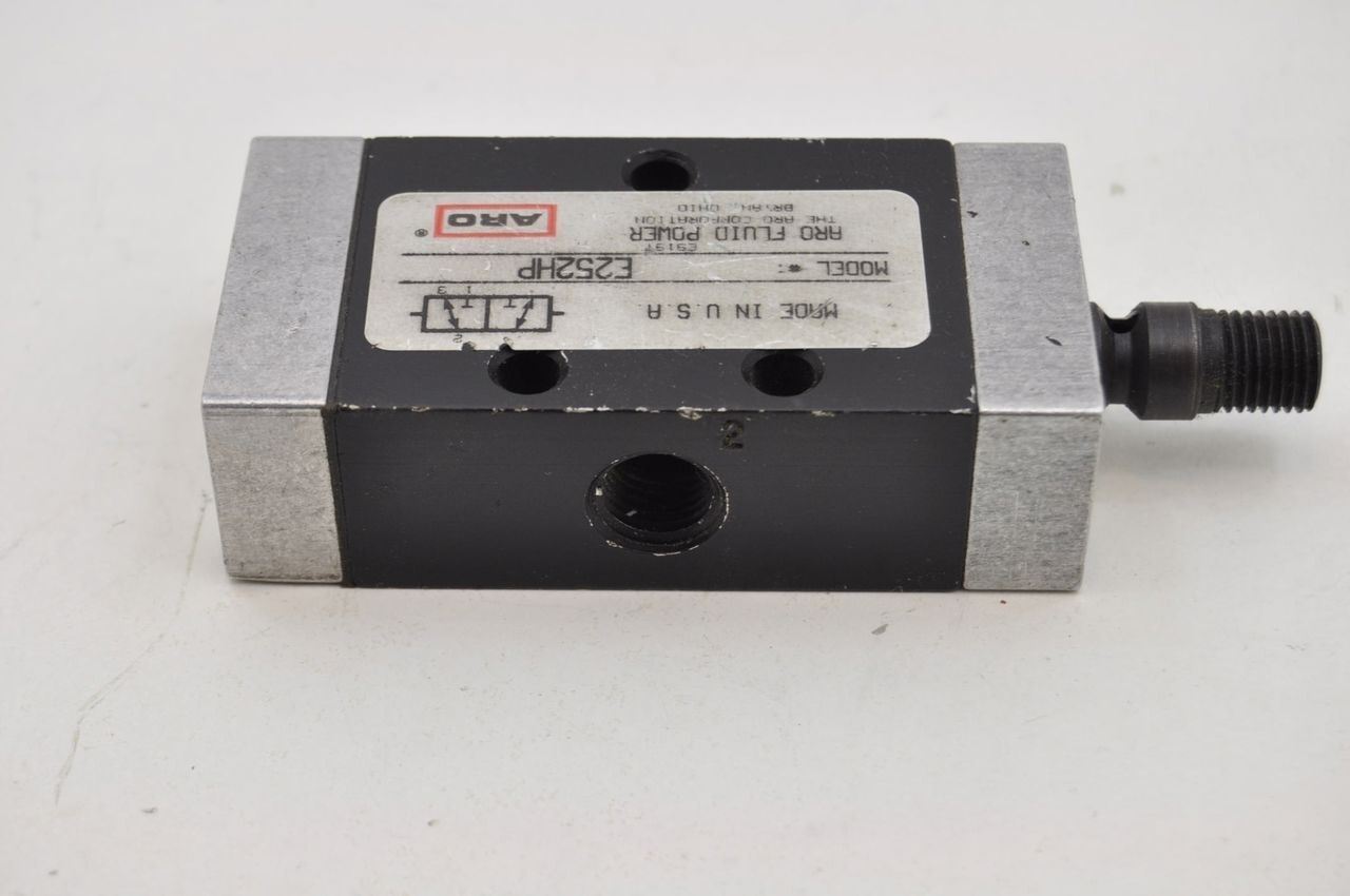 ARO E252HP 2 Position 3 Way Side Ported 1/4" Port Pneumatic Valve