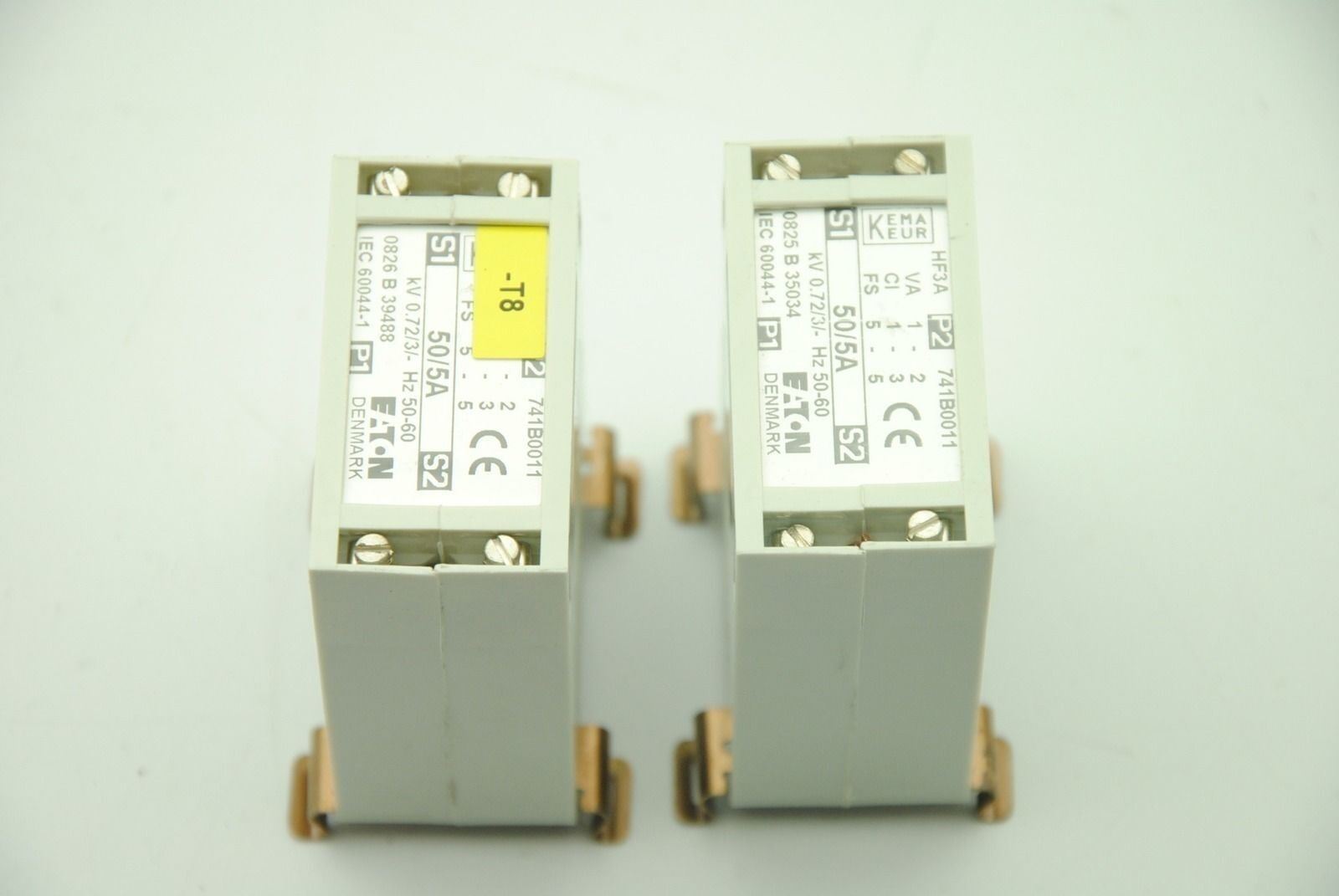 EATON 741B0011 Transformer 50/5A kV 0.72/3/ Hz 50-60, Lot of 2