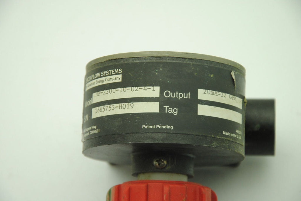 EMCO FLOW SYSTEMS HF-2300-10-02-4-1 In line Flow Meter 20mA=40 GPM