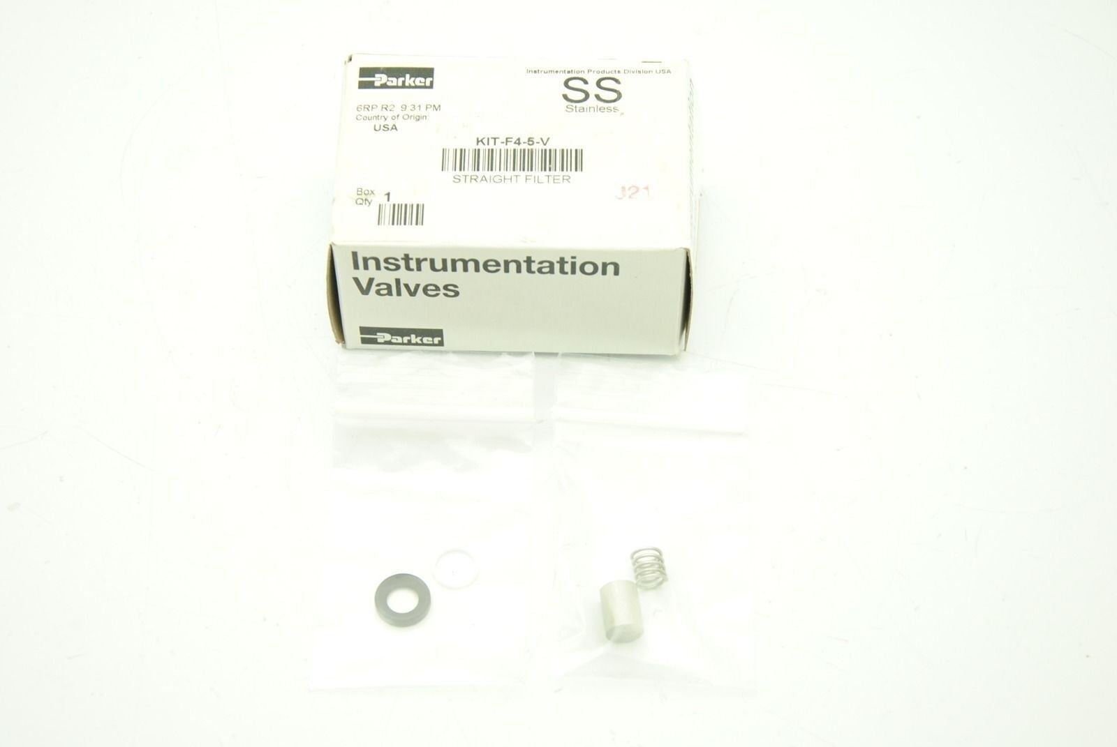 Parker KIT-F4-5-V, Inline Filter, New - Lot of 2