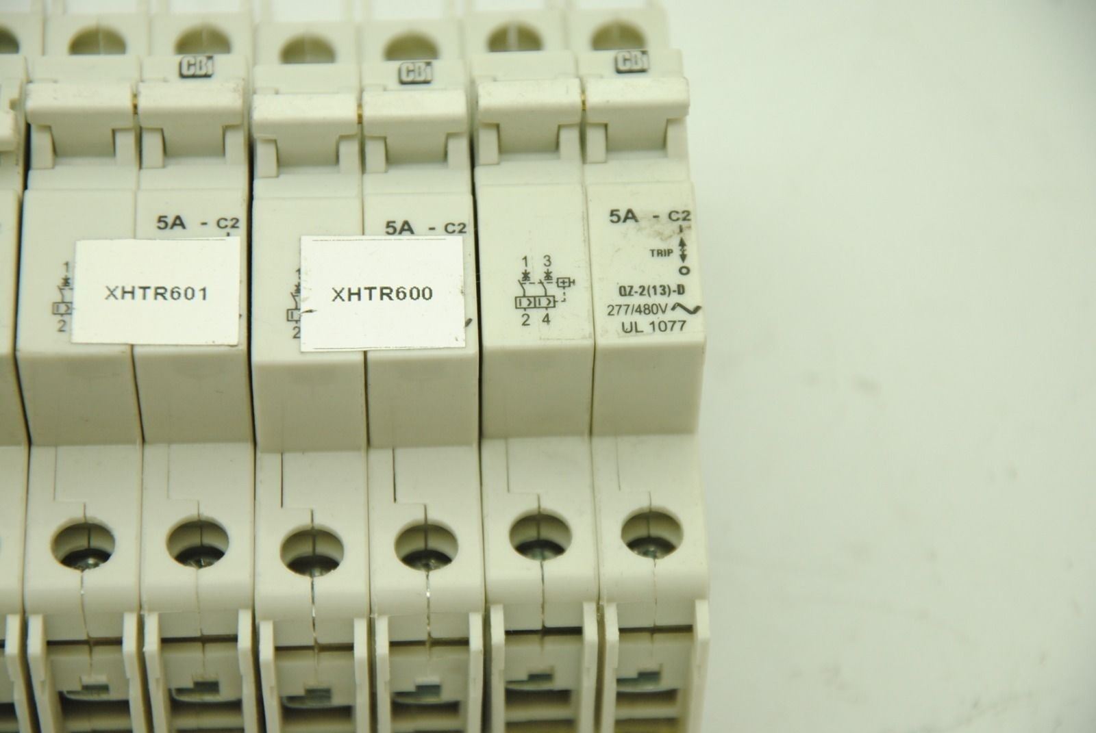 CBI QZ-2(13)D, 2-Pole Circuit Breaker, 5A 277/480V, Lot of 4