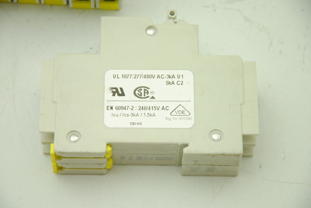 CBI QZ-2(13)D, 2-Pole Circuit Breaker, 5A 277/480V, Lot of 4