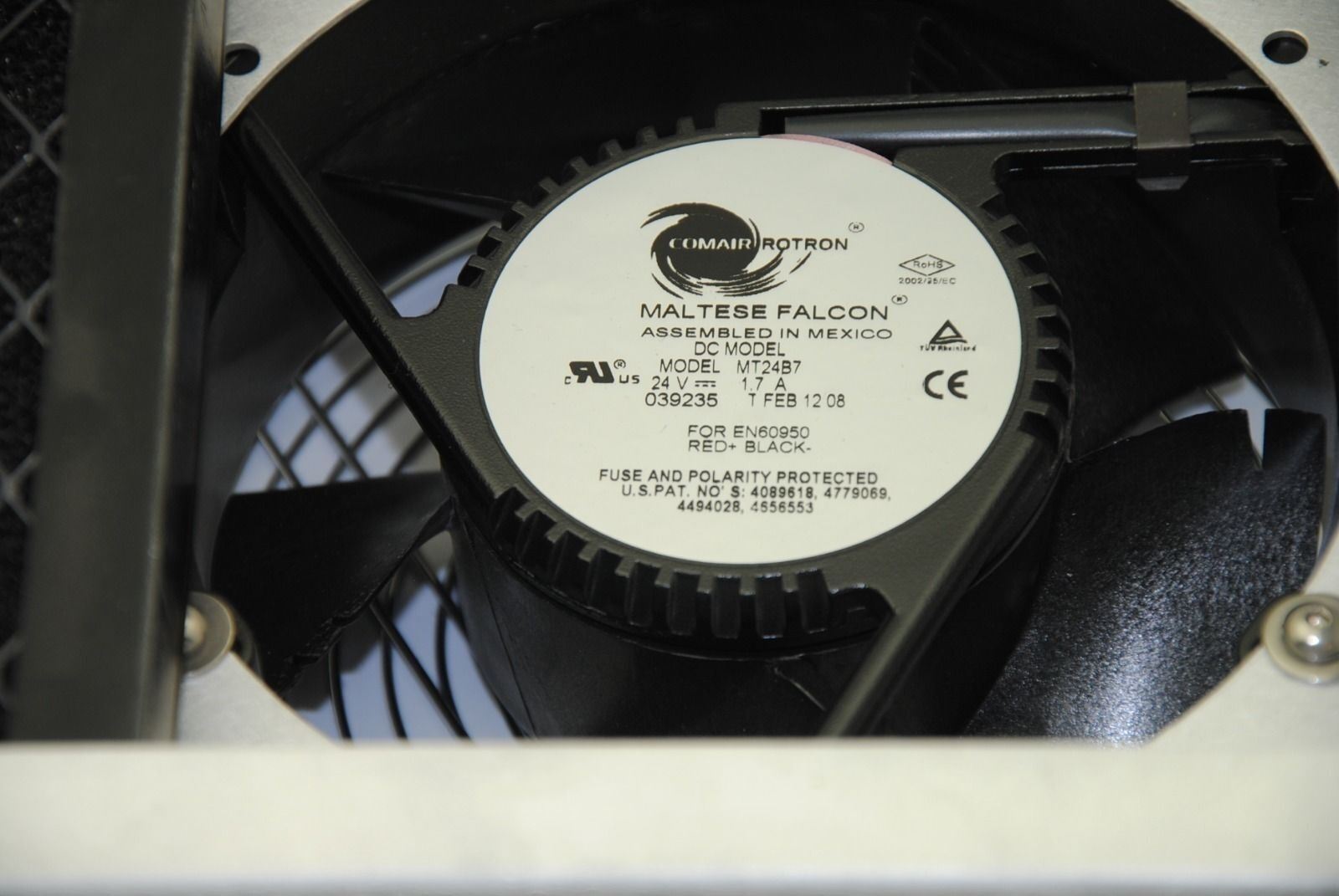 Comair Rotron 039235 MT24B7, Axial Fan 172mm 24V 1.7A w/ Enclosure and Filter