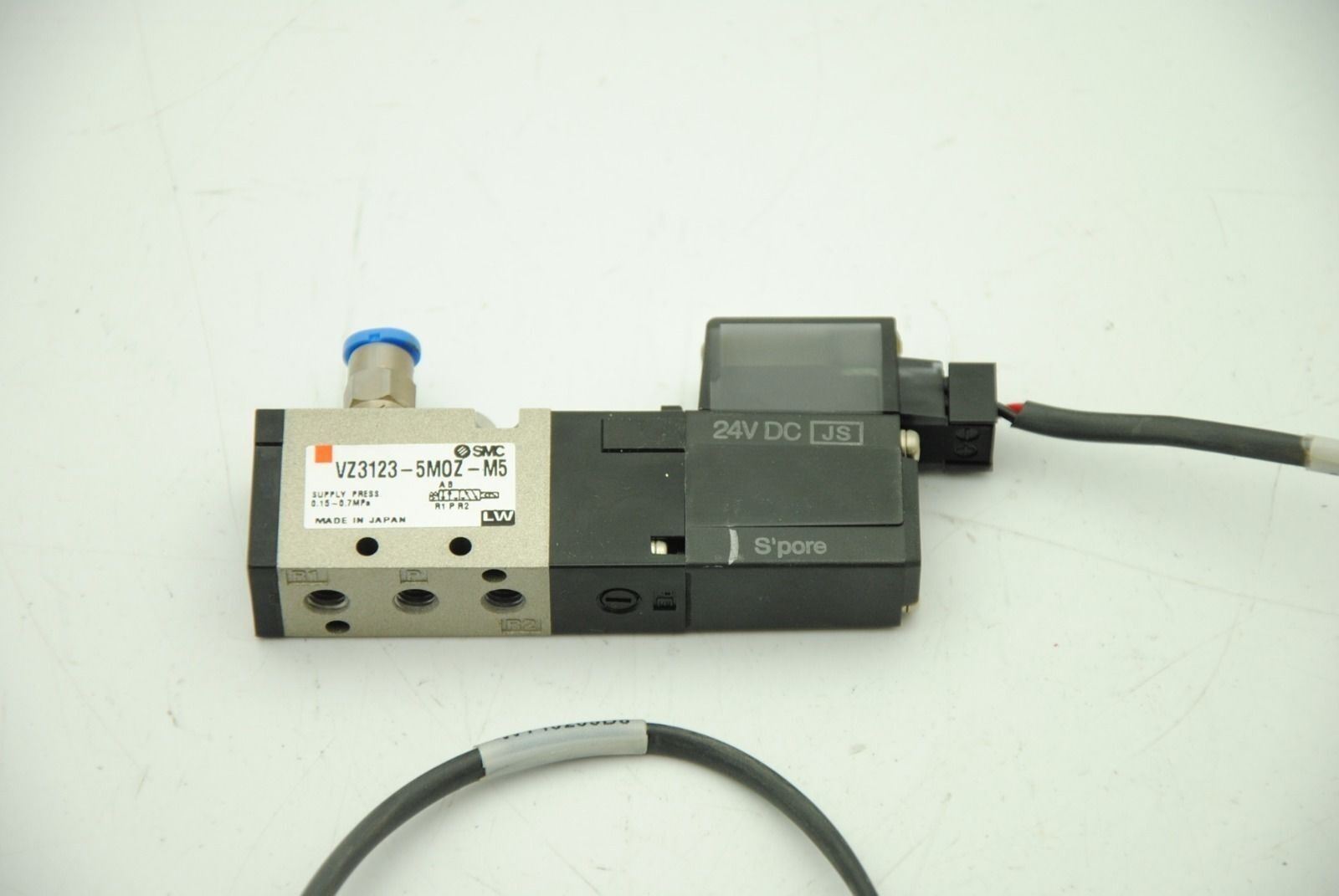SMC VZ3123-5MOZ-M5-Q, 24VDC Solenoid Valve Body - Lot of 2