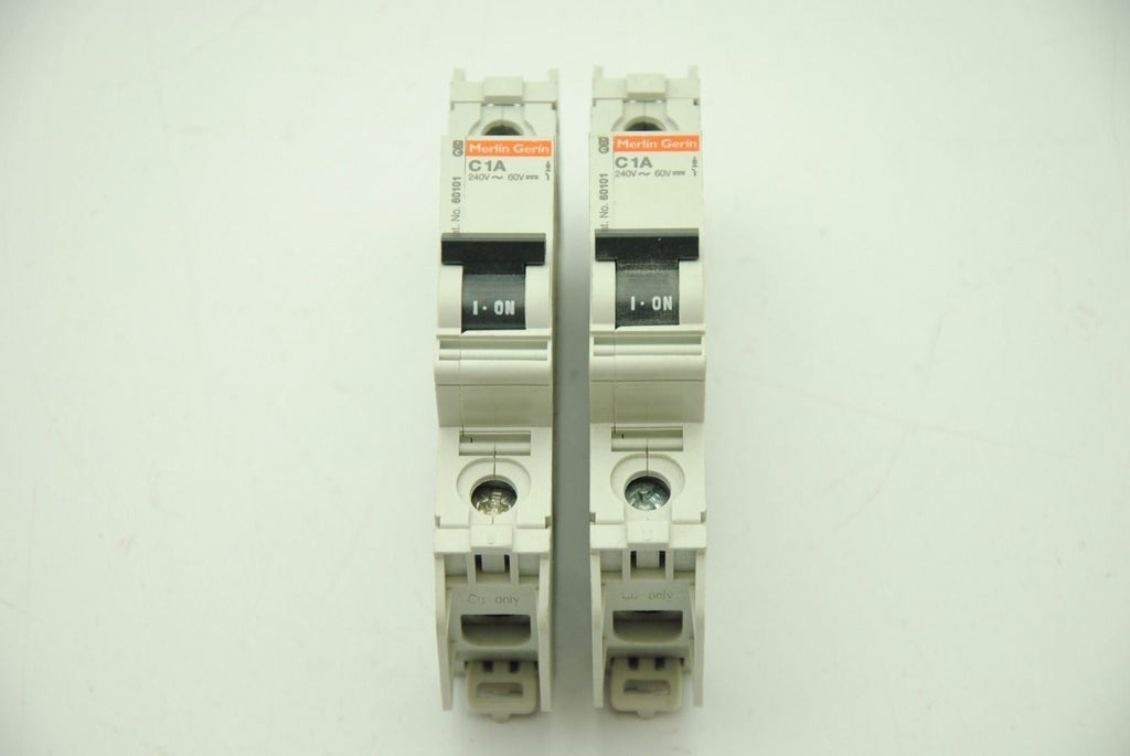 Merlin Gerin C1A Multi9 C60, 1-Pole Circuit Breaker, Lot of 2