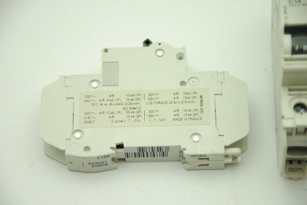 Merlin Gerin C1A Multi9 C60, 1-Pole Circuit Breaker, Lot of 2