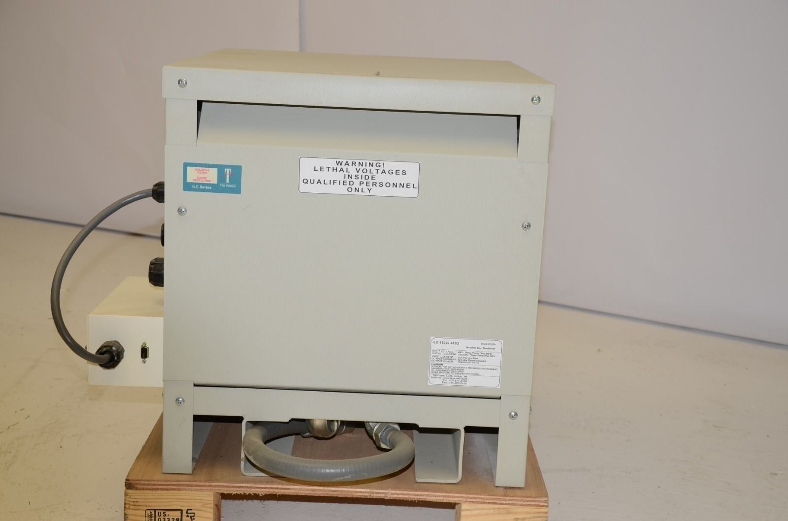 TSI Power Corp ILC-15000-480D Isolating Line Conditioner 480VAC, 60Hz, 3-PH