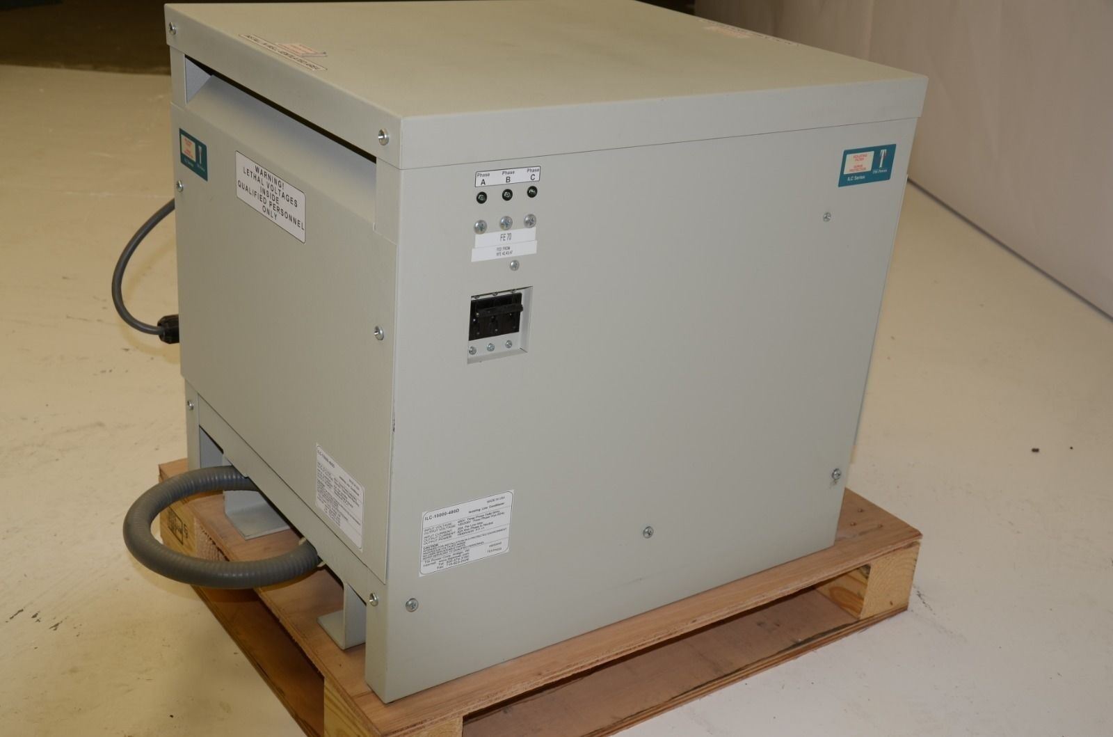 TSI Power Corp ILC-15000-480D Isolating Line Conditioner 480VAC, 60Hz, 3-PH