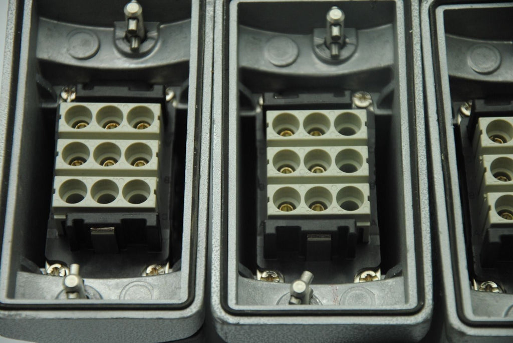 WALTHER PROCON 727710 Housing w/ AMPHENOL C146-P10-001-G8 Connectors, Lot of 3