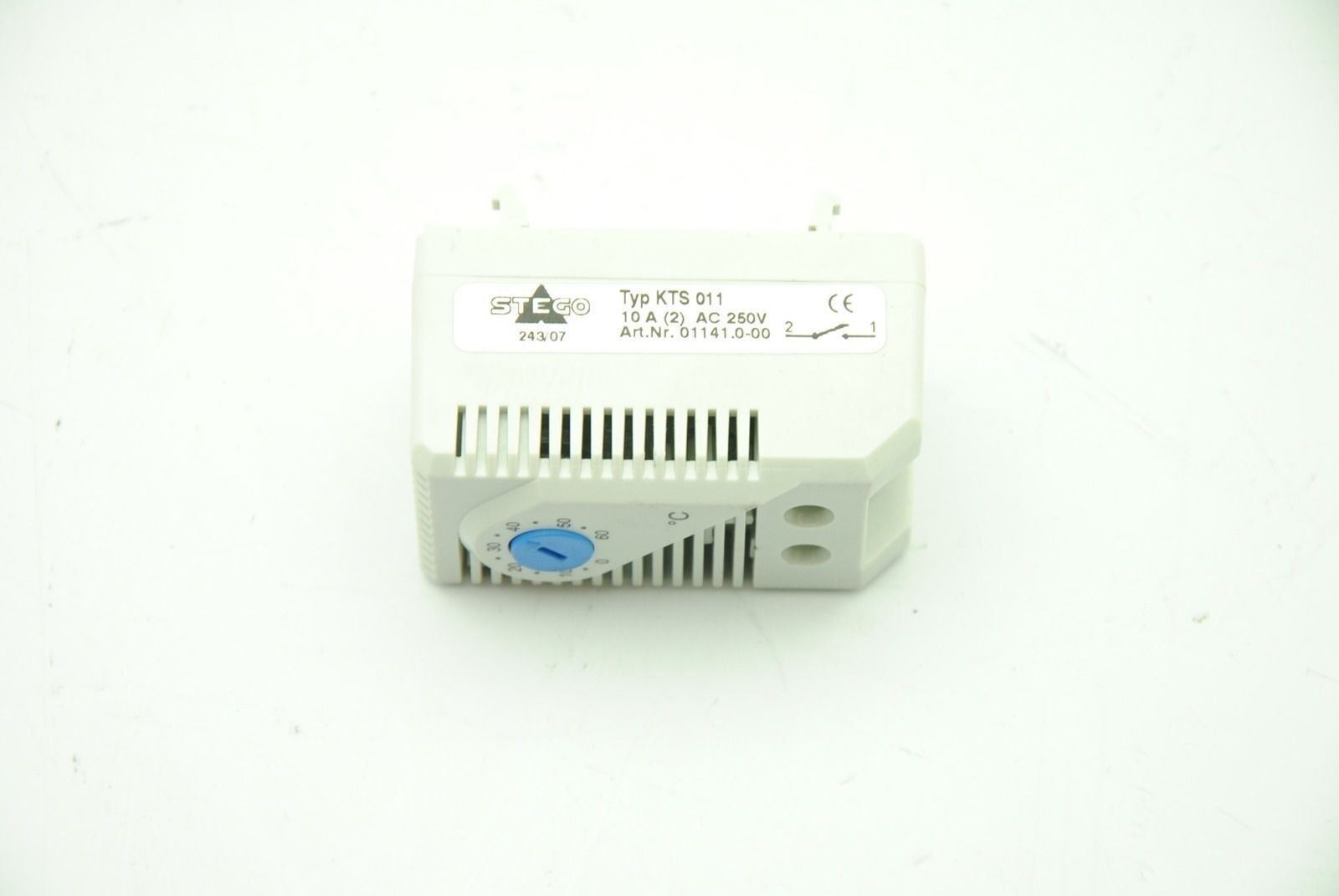 STEGO KTS 011 Thermostat 0-60C 6AMP 250VAC, Centigrade Setings - Lot of 2