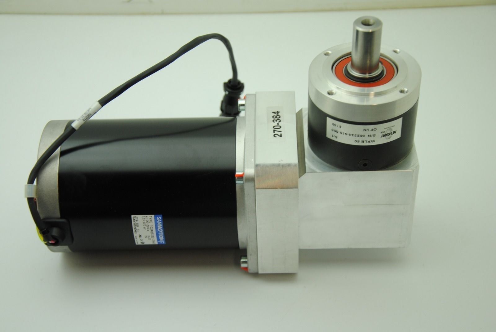 Sanyo Denki 103M89332-2540, Brushless Synchronous AC Motor w/ Neugart WPLE 80