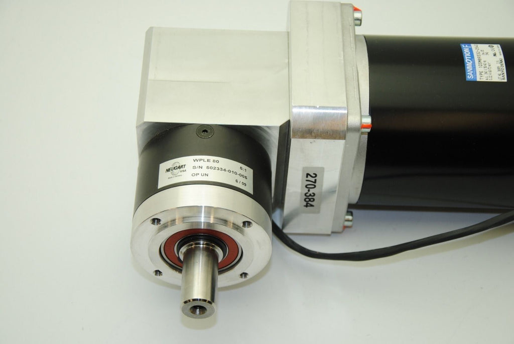 Sanyo Denki 103M89332-2540, Brushless Synchronous AC Motor w/ Neugart WPLE 80