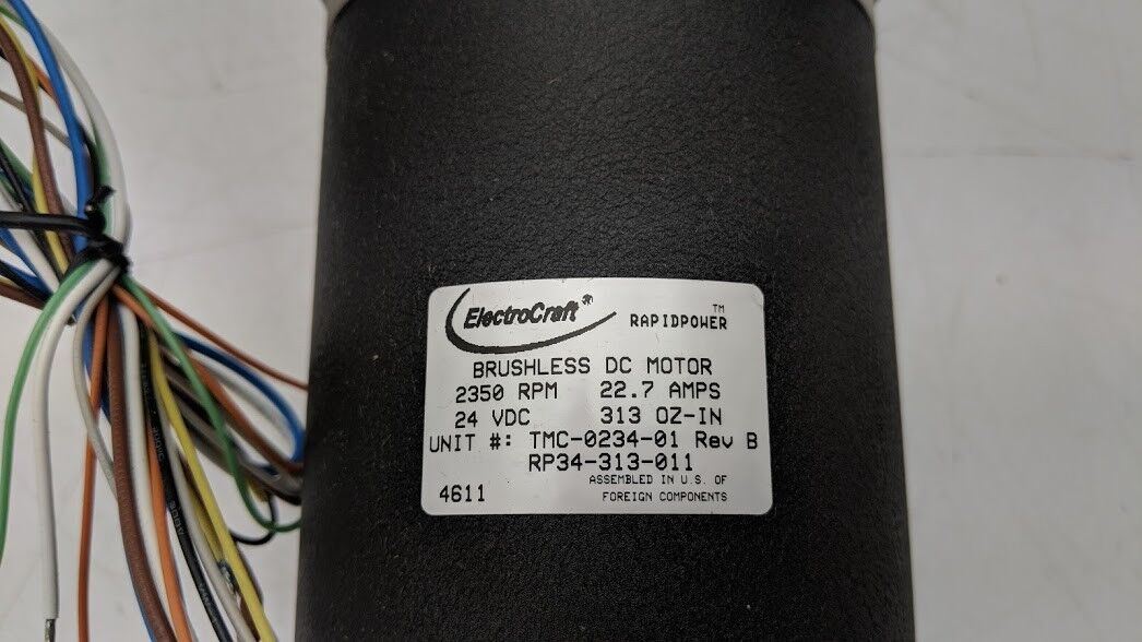 Viking Hydraulic Pump TMC-0234-01 Electrocraft Rapid Power DC Motor RP34-313-011