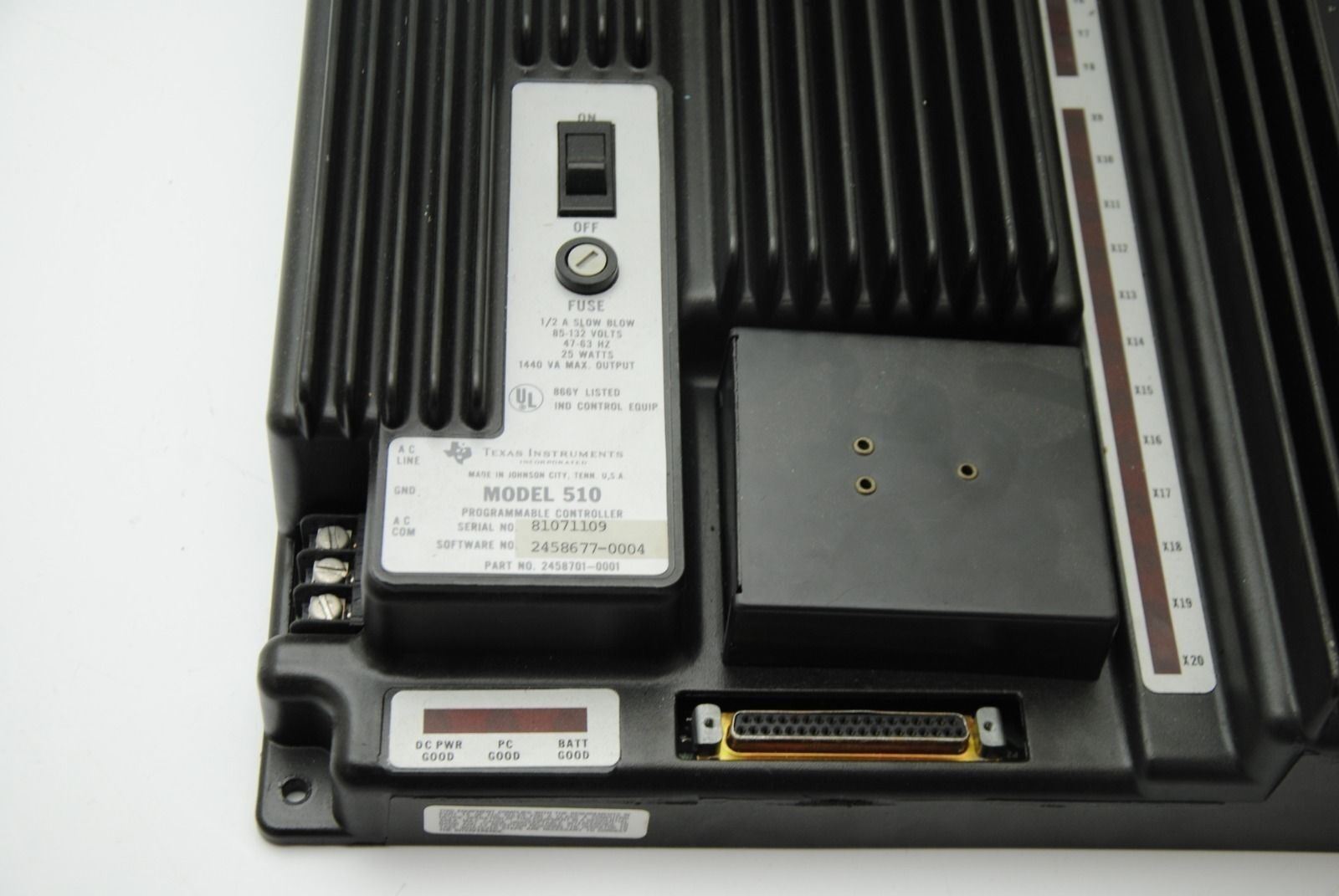 Texas Instruments 510, Programmable Controller