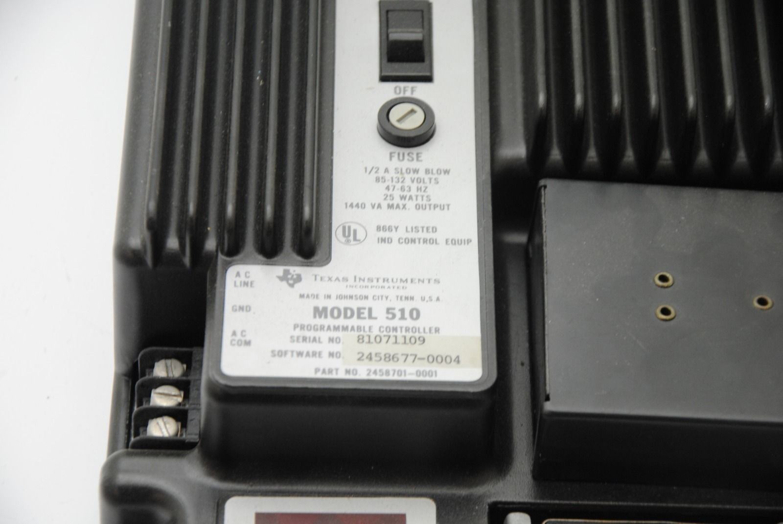 Texas Instruments 510, Programmable Controller