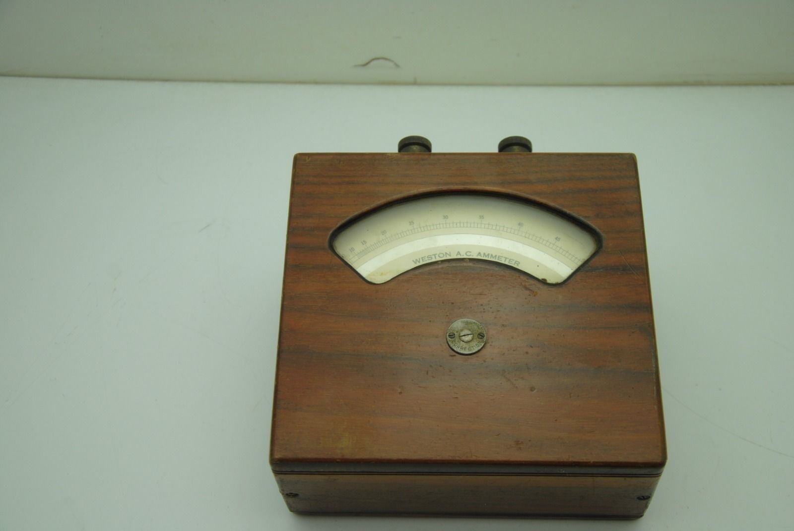 Weston A.C. Ammeter in  wooden case Model 155 10 to 50 amp