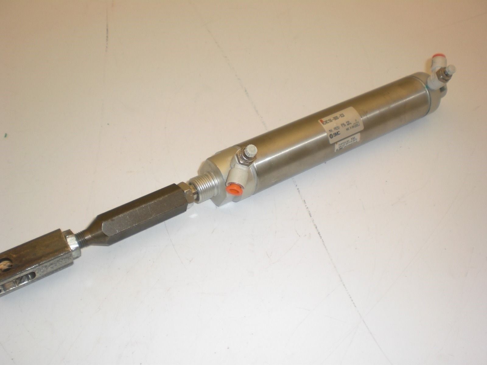 SMC NCMC150-0600-XC6 Pneumatic Cylinder, 6" Stroke, 1.5" Bore