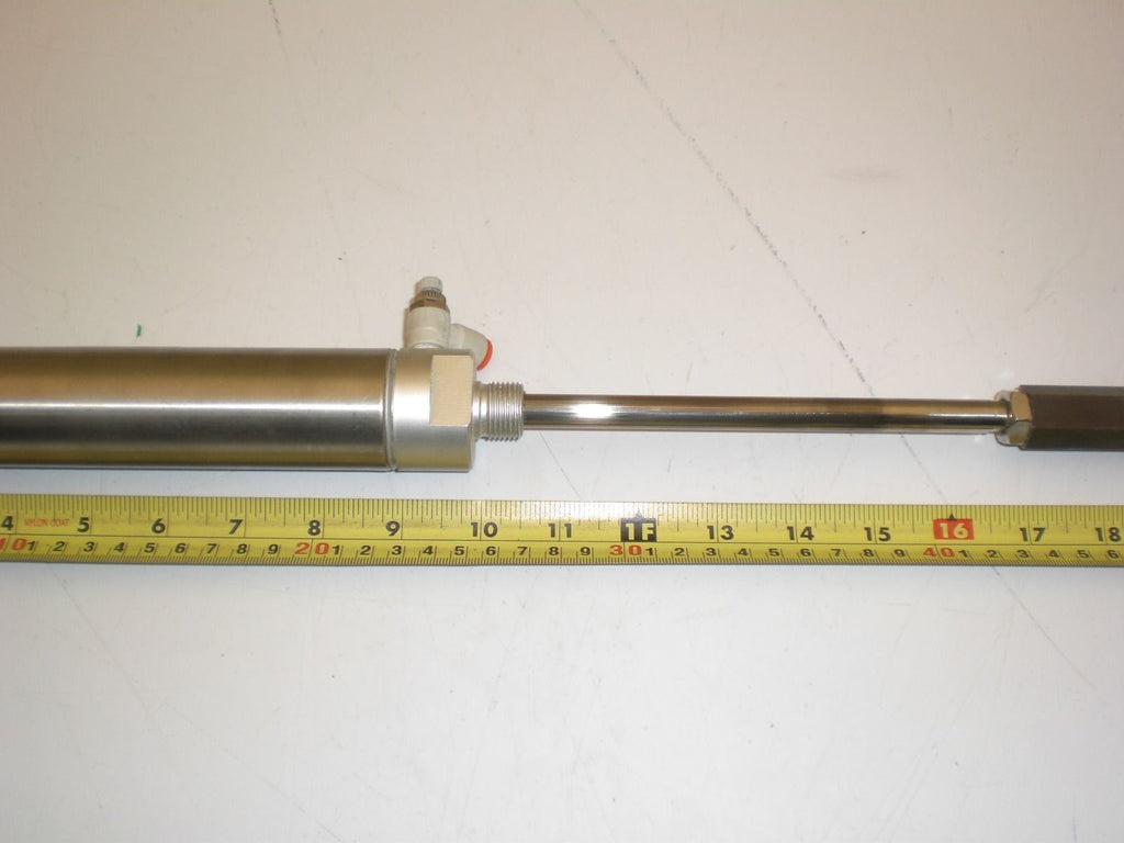 SMC NCMC150-0600-XC6 Pneumatic Cylinder, 6" Stroke, 1.5" Bore