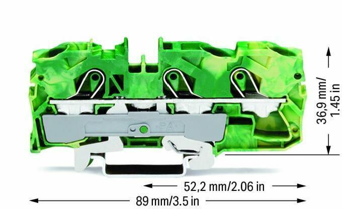 WAGO 2010-1307 3-Conductor Terminal Block for Ex e II applications - Lot of 25