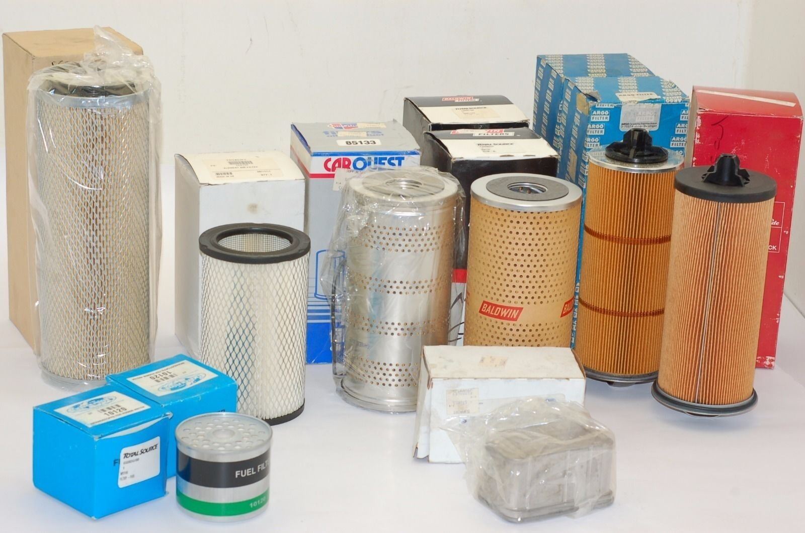 Baldwin, Argo & sim. Air, Fuel, & Oil Filters, Various Models - Lot of 11 - NEW