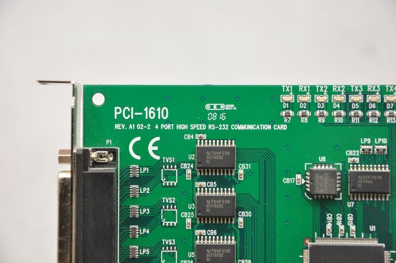 Advantech PCI-1610, 4-port RS-232 Universal PCI Communication Card