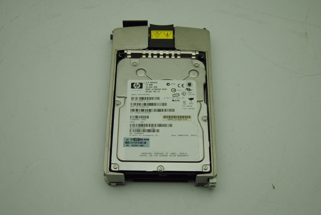HP BF07287B55, 15K Hard Drive, Lot of 4