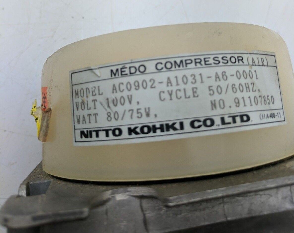 Nitto Kohki Medo Compressor Vacuum Linear (Air) Pump Ac0902-A1031 100V 50/60Hz
