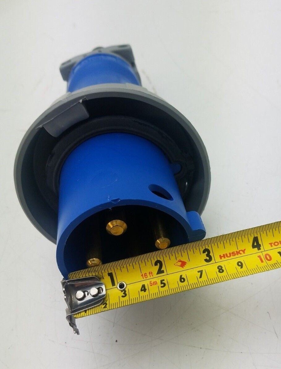 Hubbell 460P9W 60A 3PH 250VAC IEC309 Plugs IP 67 Rated Waterproof