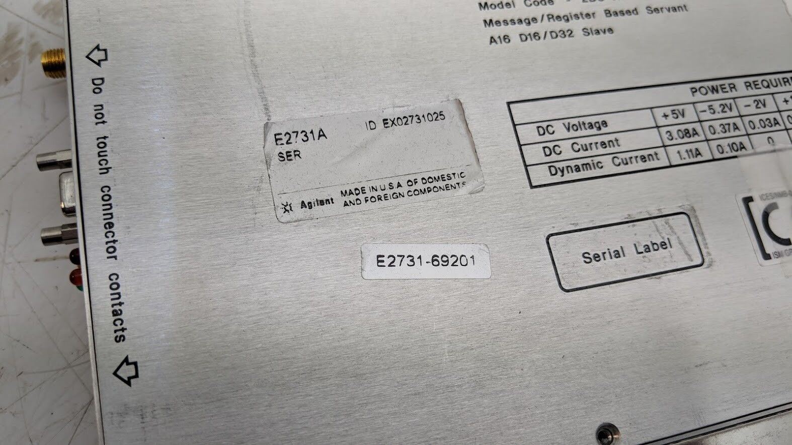 HP Agilent E2731A Parts Unit 20-2700 MHz RF Tuner missing boards Unit B