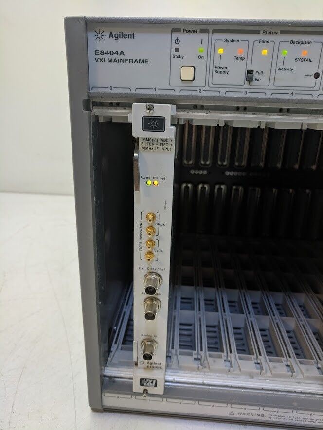 HP Agilent E1439C 95 MSa/s Digitizer ADC DSP Memory 70MHz IF Input FIFO Opt 288
