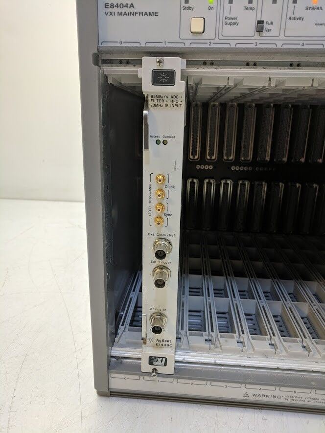 HP Agilent E1439C 95 MSa/s Digitizer ADC DSP Memory 70MHz IF Input FIFO Opt 288
