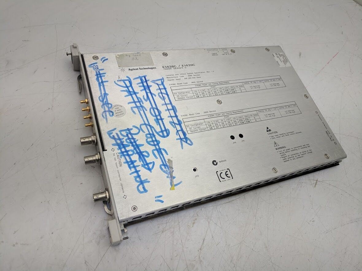 HP Agilent E1439C 95 MSa/s Digitizer ADC DSP Memory 70MHz IF Input FIFO Opt 288