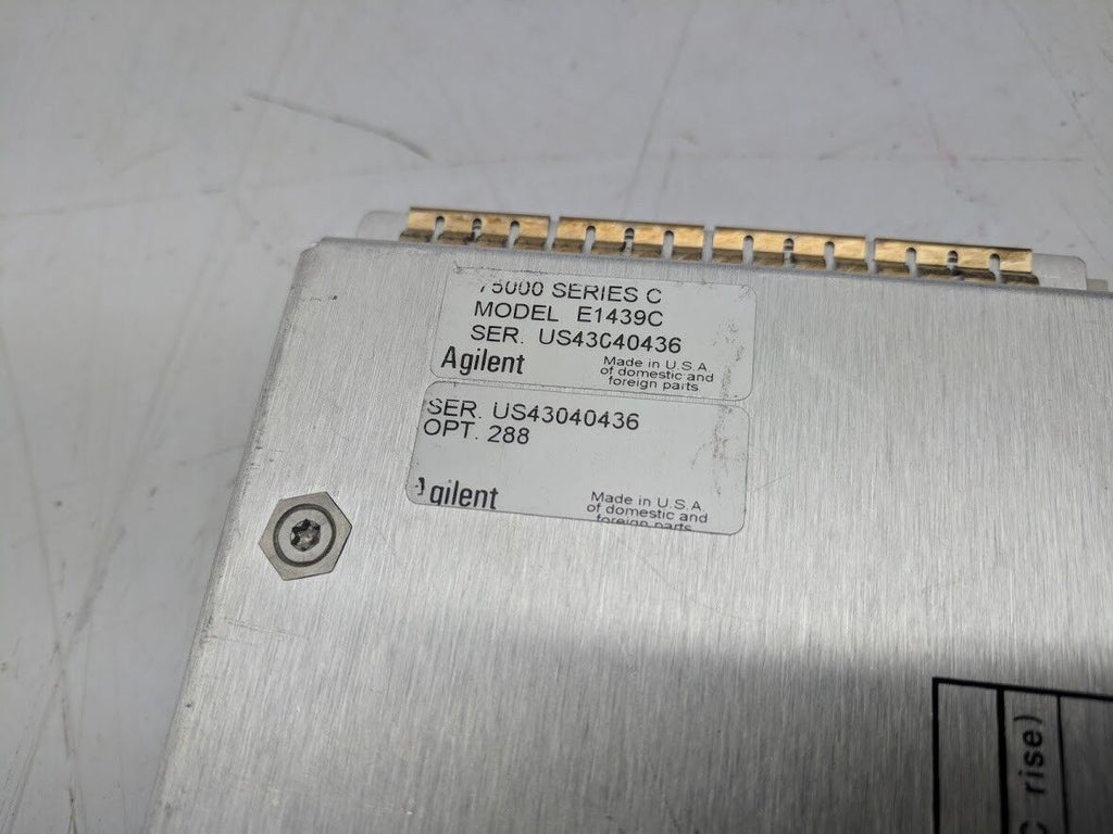 HP Agilent E1439C 95 MSa/s Digitizer ADC DSP Memory 70MHz IF Input FIFO Opt 288