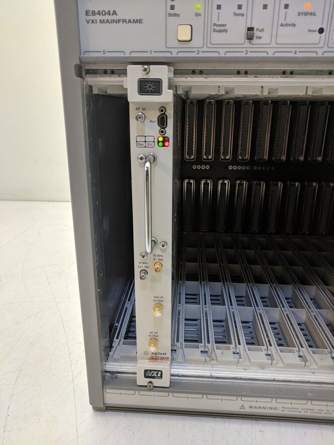 Agilent HP VXI E2730A 75000 Series C VXI 20-2700 MHz RF Tuner Power On Tested A