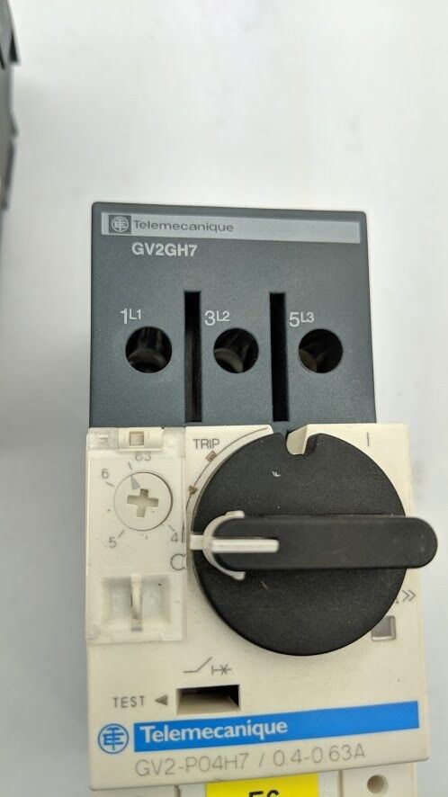 4x Schneider TELEMECANIQUE GV2-P04H7 Motor Circuit Breaker 3PH 0.4-0.6A GV2GH7