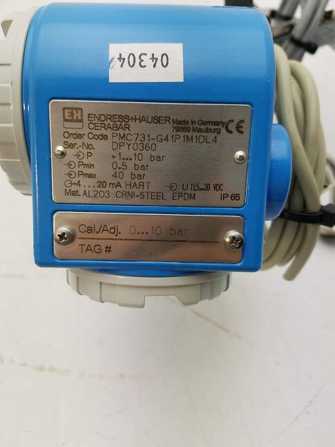 Endress +Hauser Cerabar PMC731-G41P1M1DL4 AL203 EPDM Pressure Transmitter C