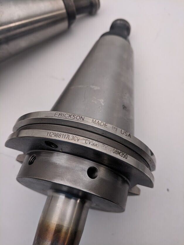 2x Erickson, Kaiser Shrink Fit Tool Holder Through Spindle Coolant CAT 50 Taper