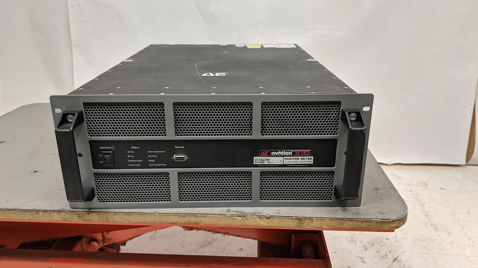 AE Advanced Energy VHF Ovation 35162 RF Microwave Source 162MHz 3.5kW  unit A