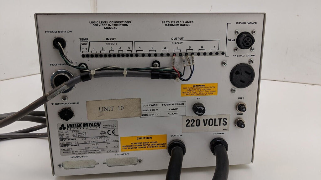 Unitek Phasemaster IV Impulse Welding Controller 110/220V 21A  (B)