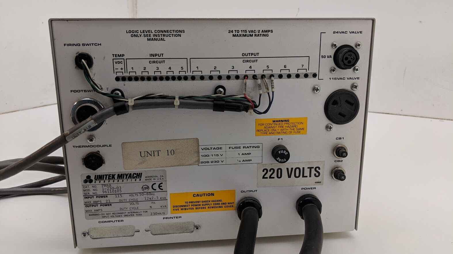 Unitek Phasemaster IV Impulse Welding Controller 110/220V 21A  (B)