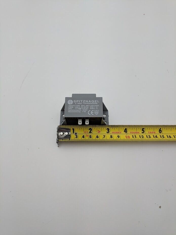 18x Spitznagel TRAFO SPK 080 1100 0 2254 230V to 11V 7VA Transformers
