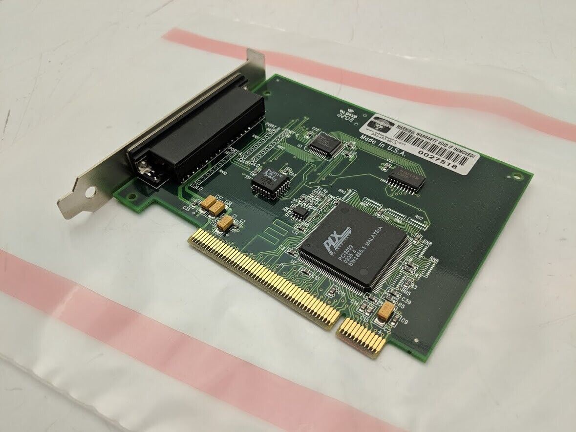Cyber Research 37 Pin Serial Communication Computer Card PCI9052 Cydas 8P DB-37
