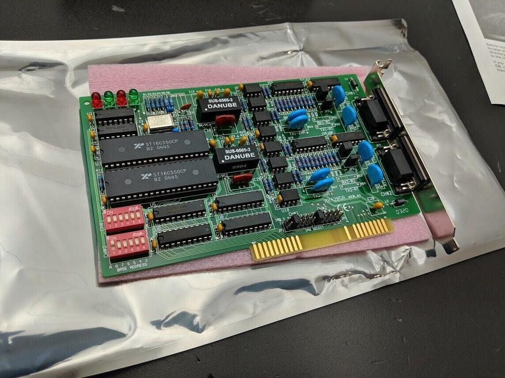 Industrial Automation ISA Bus Data Acquisition AX4285A Serial 2x RS422/485 Card