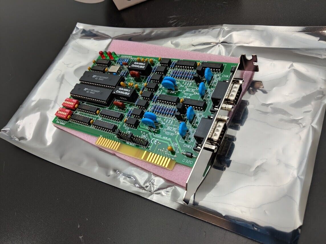 Industrial Automation ISA Bus Data Acquisition AX4285A Serial 2x RS422/485 Card