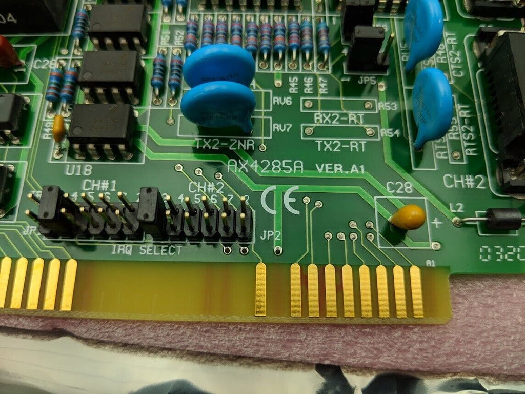 Industrial Automation ISA Bus Data Acquisition AX4285A Serial 2x RS422/485 Card
