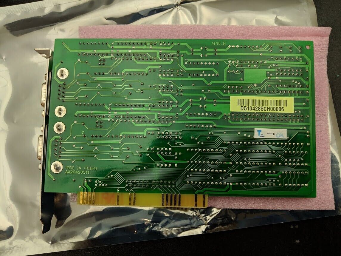 Industrial Automation ISA Bus Data Acquisition AX4285A Serial 2x RS422/485 Card