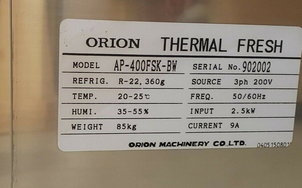Orion Thermal Fresh Humidifier 400FSK-BW +20~+25 °C ±0.1 °C / ±1.0% 33~55%
