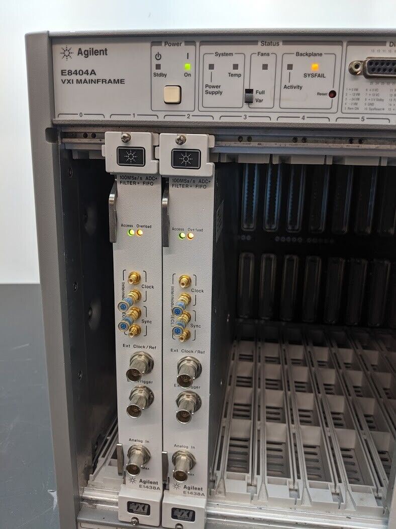 HP Agilent E1438A VXI 100 MSa/s Digitizer with DSP and Memory Option 288