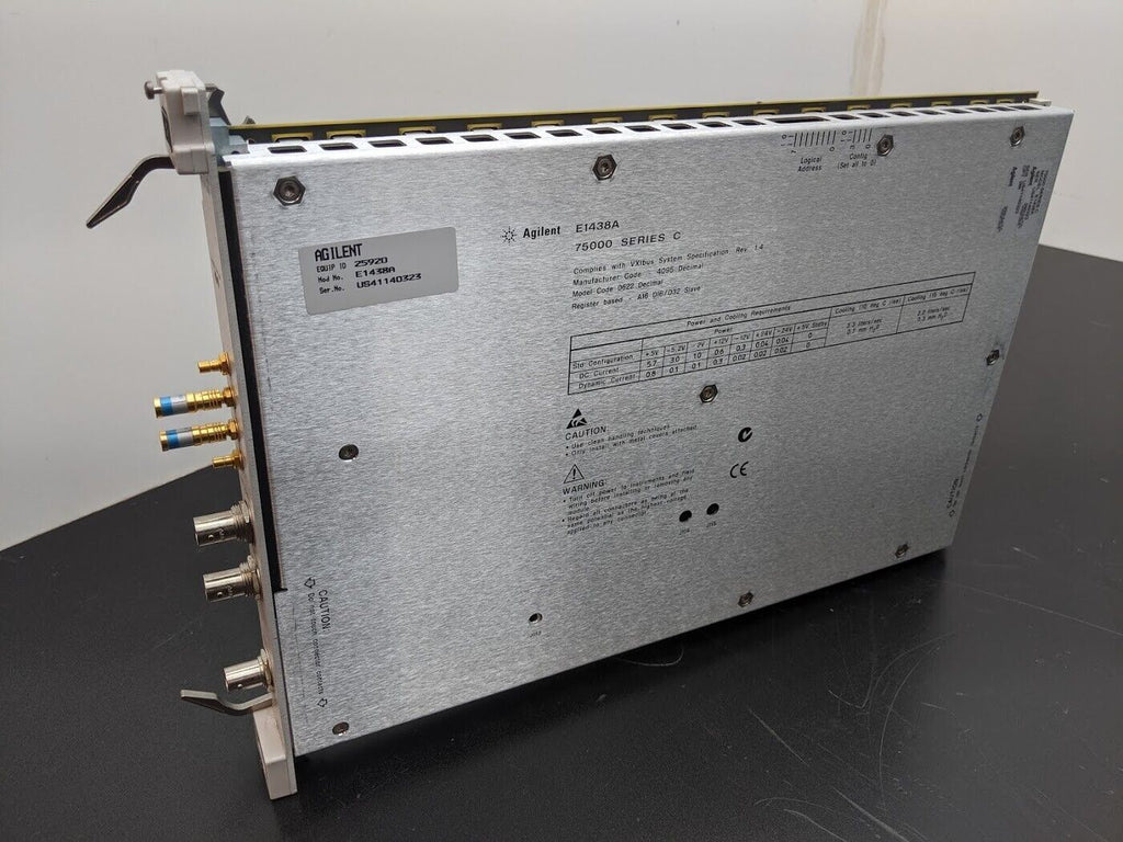 HP Agilent E1438A VXI 100 MSa/s Digitizer with DSP and Memory Option 288
